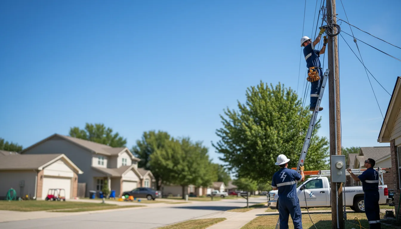 Residential electrician providing installation services in Happy, KY